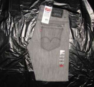 Levis 511 Skinny Zipper Back Jeans Chalked Grey #0009  