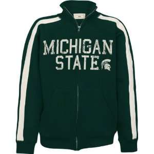  Michigan State Spartans Youth Dark Green Track Jacket 