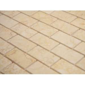  Stone Tile Gold Beige Brick Polish 1X 2