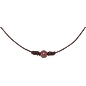   18.00 Inch Freshwater Cultured Chocolate Pearl Necklace Jewelry