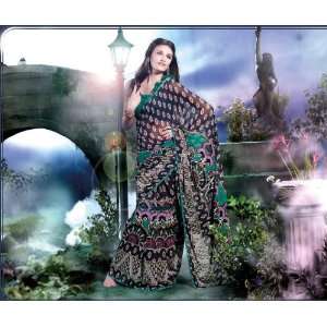   designer printed georgette saree / Sari   3478B 