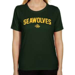  Alaska Seawolves Ladies Mascot Logo Classic Fit T Shirt 