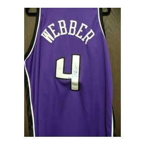  Signed Webber, Chris Authentic Sacramento Kings Jersey 