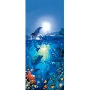  Dolphin in the Sun by Christian Riese Lassen Door Mural 