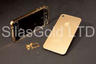 Gold Plated iPhone 4S Middle Chassis Bezel & Back Plate  