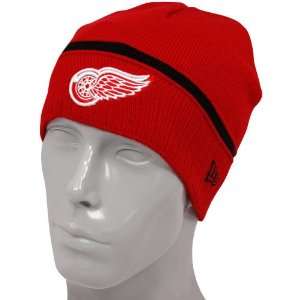 New Era Detroit Red Wings Red Ice Rink Knit Beanie:  Sports 