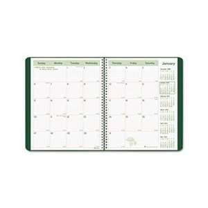   Monthly Planner, 11 x 8 1/2, Green Soft Cover, 2011 : Home & Kitchen