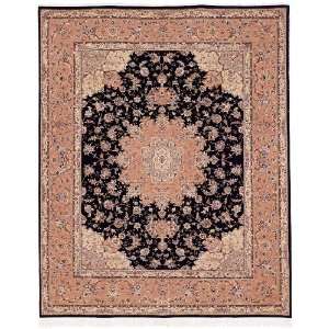  Safavieh Tabriz Floral Collection TF63 Hand Knotted Black 