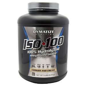    100 Whey Protein Isolate 5 Lbs Cookies & Crm