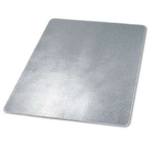   60 Inch Gripper Chair Mat for Low Pile Carpet, Clear: Home & Kitchen