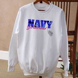  Personalized Military Supporter Army & Navy Sweatshirt 