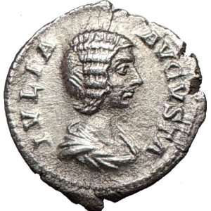  JULIA DOMNA 207AD RARE Silver Ancient Authentic Roman Coin 