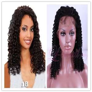    Synthetic Medium Curly #1b 18 Lace Front Wig Lc04: Toys & Games