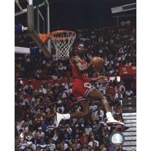  Michael Jordan 1987 Slam Dunk Contest Action   Licensed 