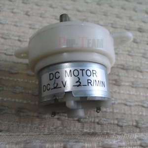 NEW SMALL GEARED MOTOR DC 6V 3RPM STOCK NEW ROBUST Jf6b  
