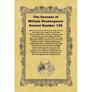   Stickers Shakespeare Sonnet Number 138 