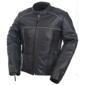  Mossi Womens Premium Leather Jacket Size 14 Black 