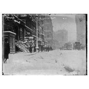  Photo East Side in snow storm, New York 1908