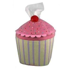   New Adorable Felt, Pink Cupcake Sniffle Tissue Holder