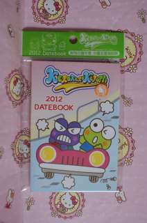 2012 Sanrio Kerokerokeroppi Keroppi Mini Datebook Diary Book Schedule 