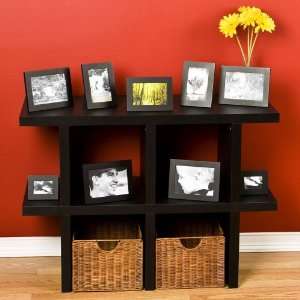  Black Contemporary Book/ Display Shelf