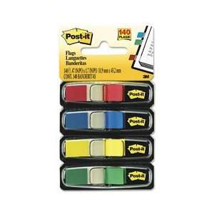  Post it 1/2 Flags with Pop up Dispenser, Standard Colors 
