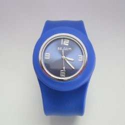 Jelly Silicone Sport Slap Style Snap Wrist Watch  