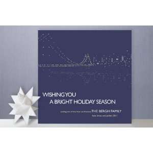  Night Lights SF Holiday Non Photo Cards by sweet s 