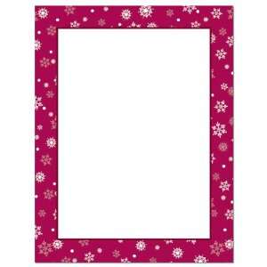  100 Red Flakes Holiday Letterhead Sheets 