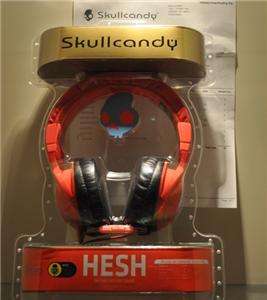 Nip Skullcandy Hesh Over Ear Headphones Red w/ Mic & Lifetime Warranty 