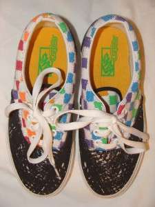 NEW WOMENS SIZE 6 VANS OFF THE WALL CRAYOLA SHOES ERA STYLE W/CRAYOLA 