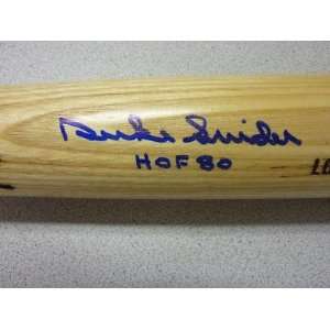  Autographed Duke Snider Bat   HOF 80 PM Full Size PSA COA 