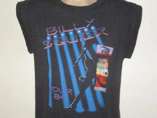 vintage 1984 BILLY SQUIER TOUR SLEEVELESS T Shirt SMALL/MEDIUM rock 