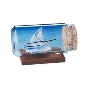 Sloop sail boat   Stock business card sculpture in vehicle stock shape 