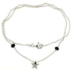  Sterling Silver Bracelet with a Star Slide 7 Jewelry