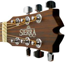 SIERRA ST10 SOLID TOP 34 Acoustic Travel Guitar +Bag  