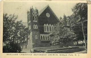 NJ MIDLAND PARK HOLLAND REFORMED CHURCH 1926 R33945  