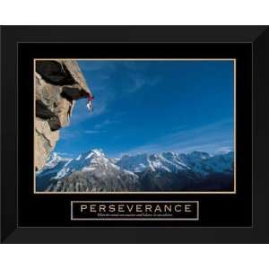   Motivational FRAMED 26x32 Perseverance   Cliffhanger
