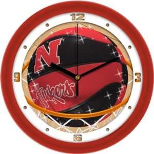  Nebraska Cornhuskers Slam Dunk 12 Wall Clock