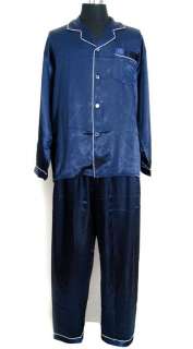 Mens Satin Pajama Sleepwear Robe Kimono S M L XL 2XL 3X  