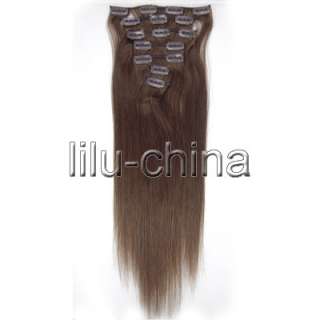 features length 18 20 22inch type cilp on qty 1 set 7pcs color see 