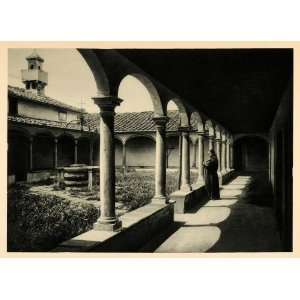  1927 Florence Firenze Italy Monastery Cloister Monk 