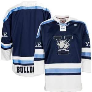  Yale Bulldogs Navy Blue Hockey Jersey