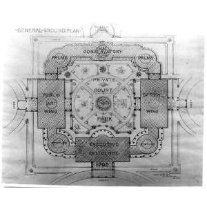 Alterations ,Harrison, General ground plan 1900s 