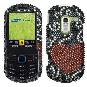  Curve Heart Diamante Protector Cover for SAMSUNG M570 