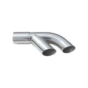   Polished Stainless Steel Exhaust Tip Tailpipe Splitter Automotive