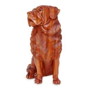  Wood statuette, Loyal Clumber Spaniel