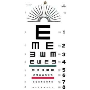  MEDICAL/SURGICAL   Illiterate Plastic Eye Chart #1241 