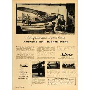  1948 Ad Stinson Private Business Airplane Frank Querry 