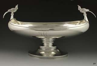 AMERICAN STERLING SILVER PHEASANT SERVING DISH  